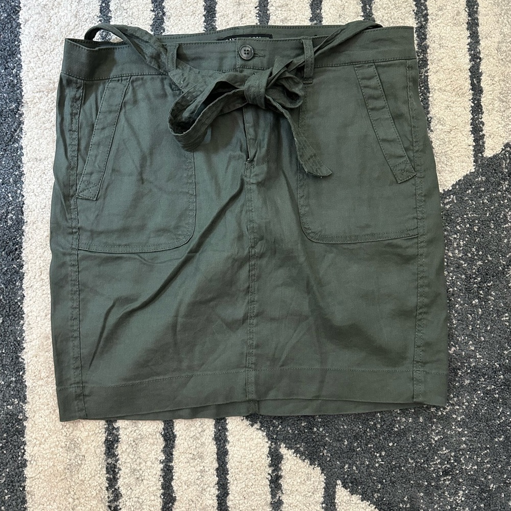 Army Green Jean Skirt